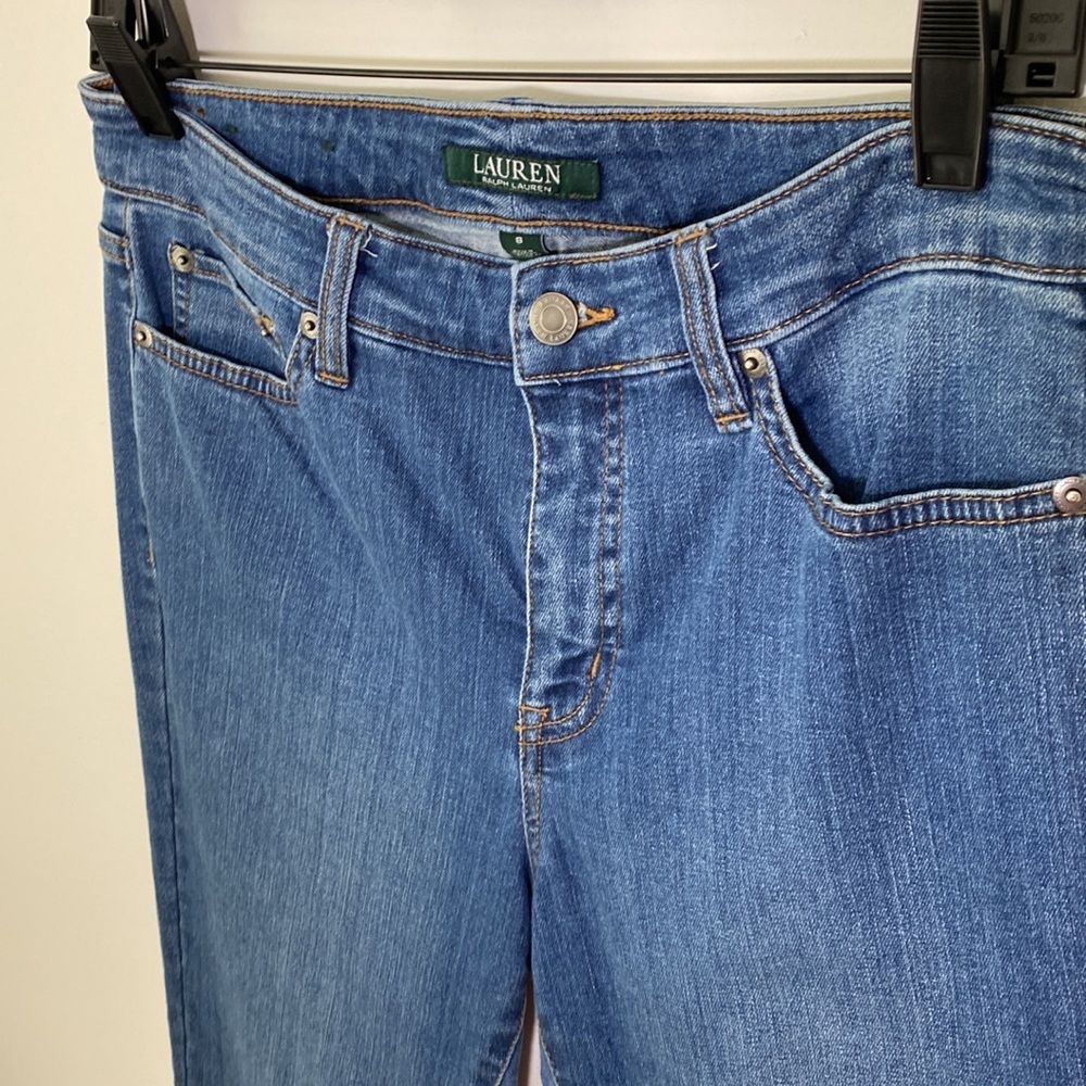 Lauren Ralph Lauren Premier Straight Stretch Denim Jeans Size 8 - Picture 5 of 11
